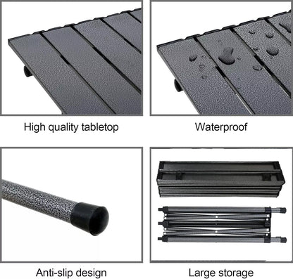 Outdoor Camping Folding Table Picnic Tables Aluminium Portable BBQ Desk AU