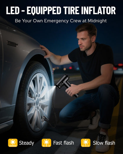 Automatic Cordless Car Tyre Inflator Handheld LCD Digital Air Compressor Pump AU