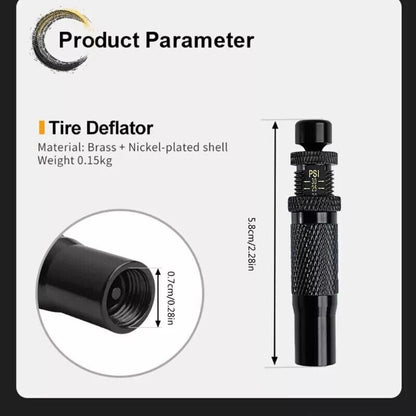 4PCS Portable Tyre Deflators Air Quick Deflator 10~30 PSI Tire Valve Core Tool