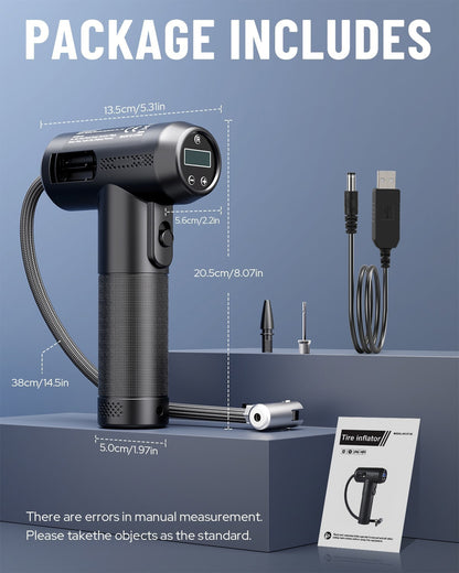 Automatic Cordless Car Tyre Inflator Handheld LCD Digital Air Compressor Pump AU