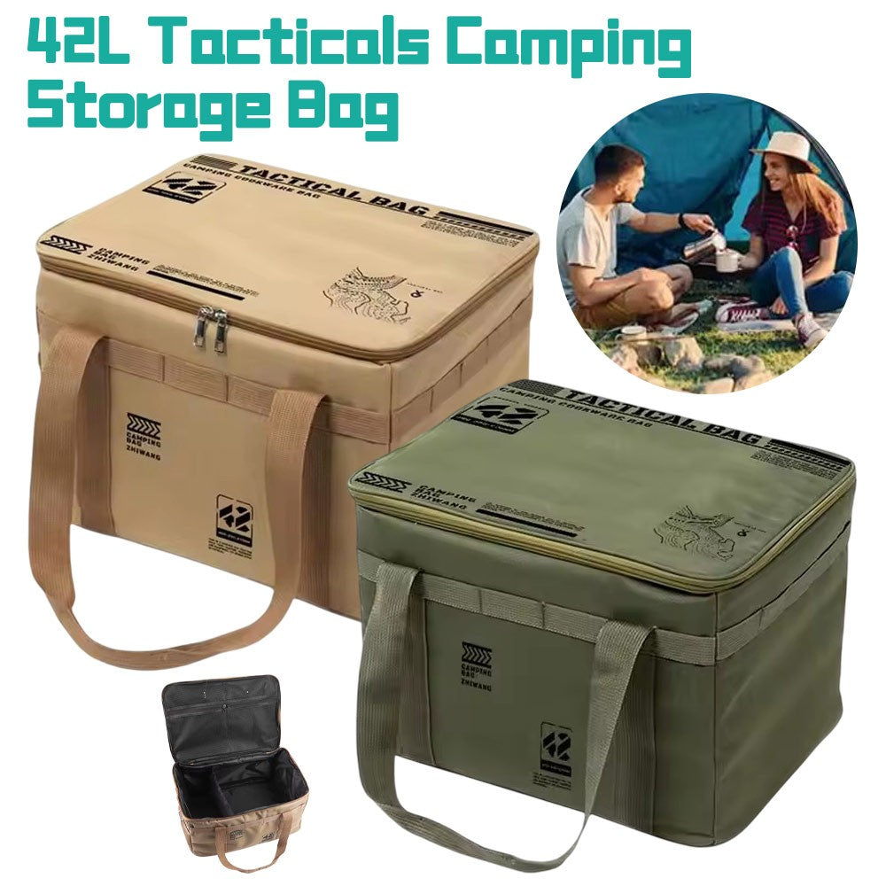 42L Tacticals Camping Storage Bags Large Capacity Insulation Folding Storage Box