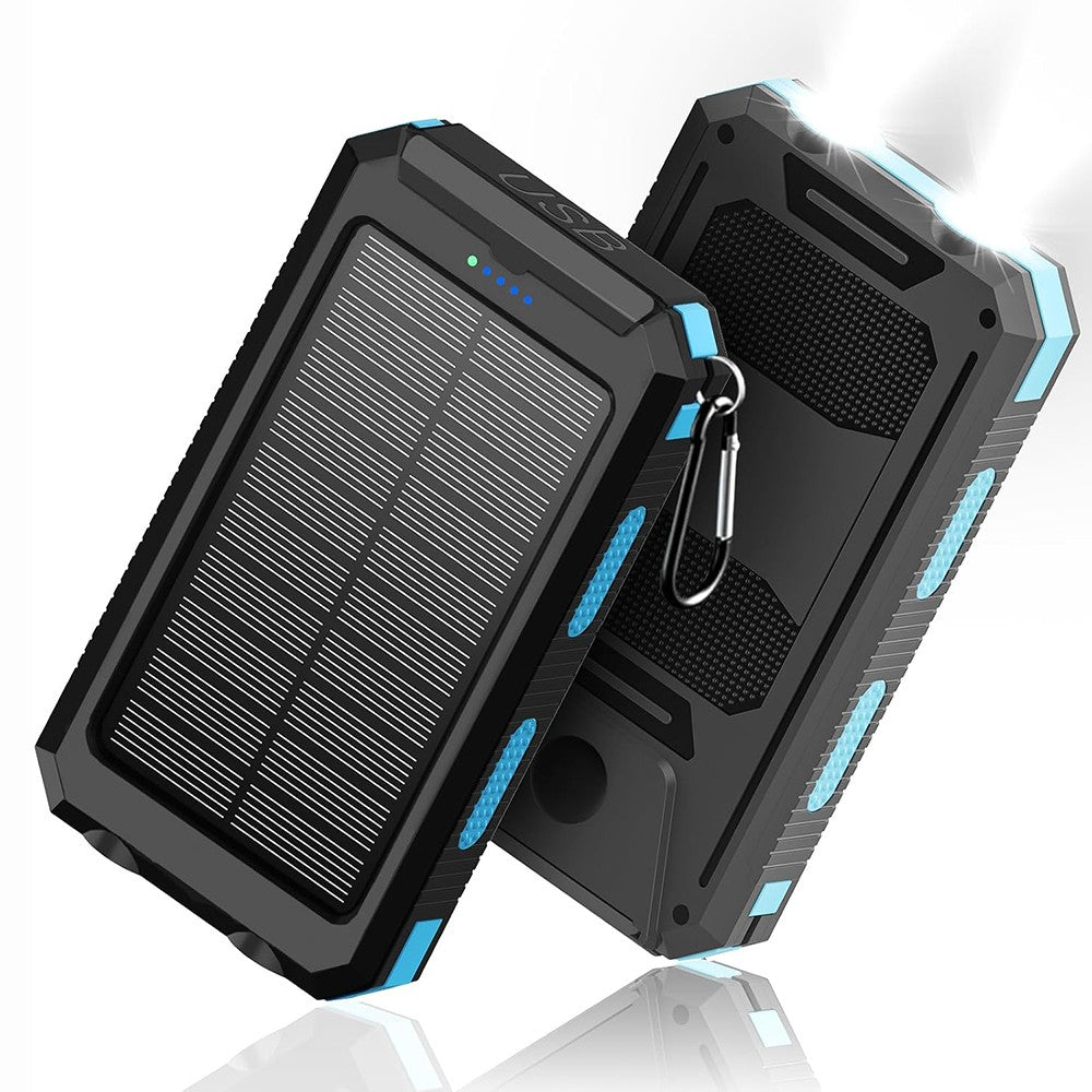 500000mAh Portable Solar Panel Dual USB External Battery Power Bank Pack Charger