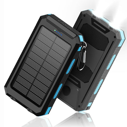 500000mAh Portable Solar Panel Dual USB External Battery Power Bank Pack Charger