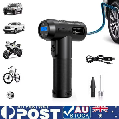 Automatic Cordless Car Tyre Inflator Handheld LCD Digital Air Compressor Pump AU