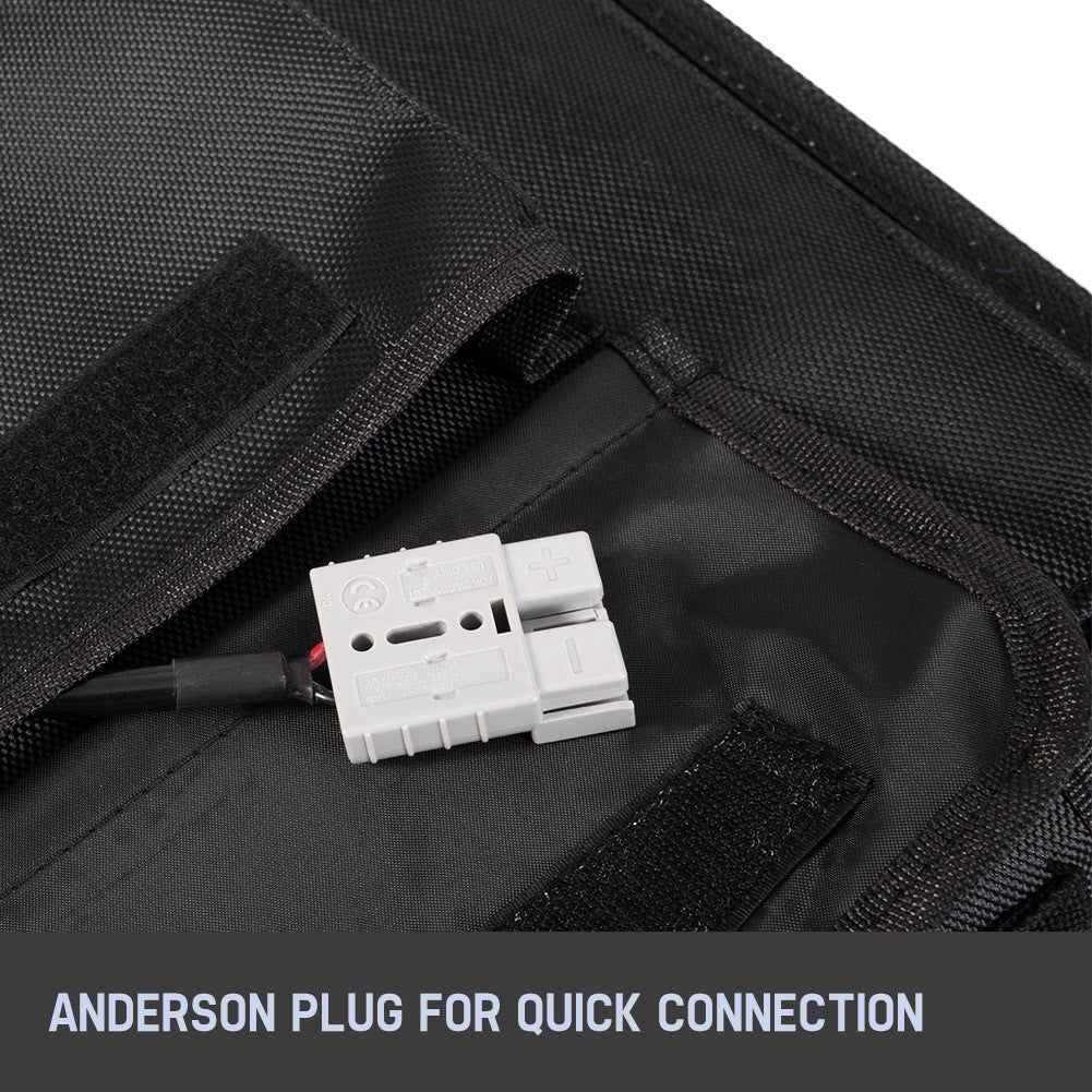 MOBI Solar Blanket 250W Mono 12V Folding Solar Panel Kit 5M Cable Dual USB