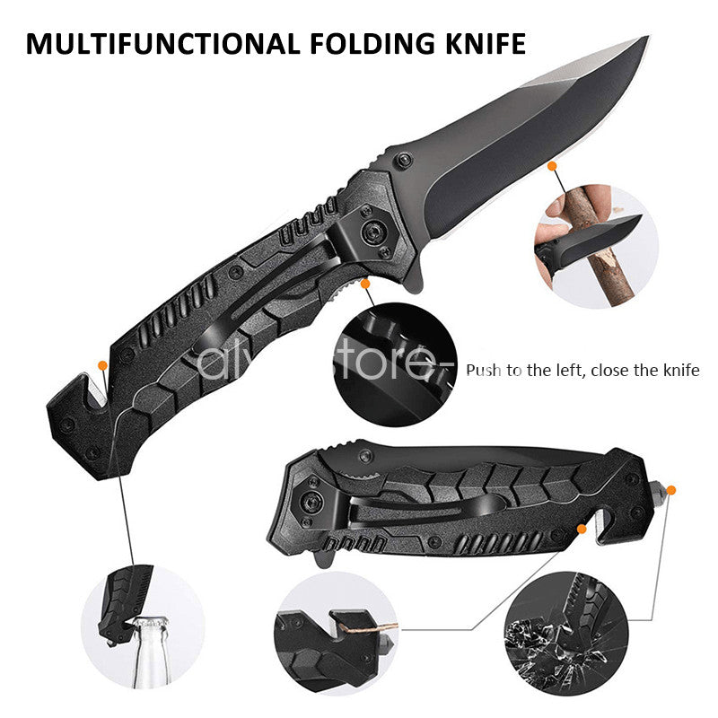 Emergency Survival Equipment Kit Outdoor Sports Tactical Hiking Camping SOS Tool