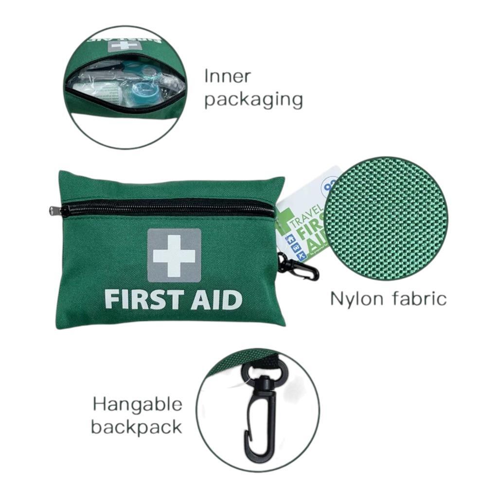 92 Pcs First Aid Kit Survival Bag for Travel, Camping, Hiking, Emergency Use