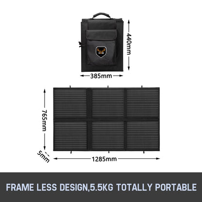 MOBI Solar Blanket 250W Mono 12V Folding Solar Panel Kit 5M Cable Dual USB