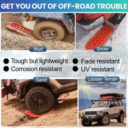 Recovery Tracks Boards Sand Track Mud tracks Snow 10T 2PCS 4WD 4X4 tracks