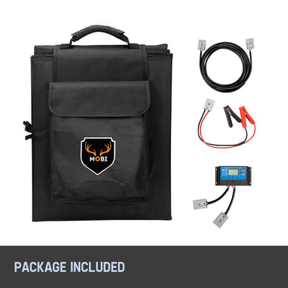 MOBI Solar Blanket 250W Mono 12V Folding Solar Panel Kit 5M Cable Dual USB