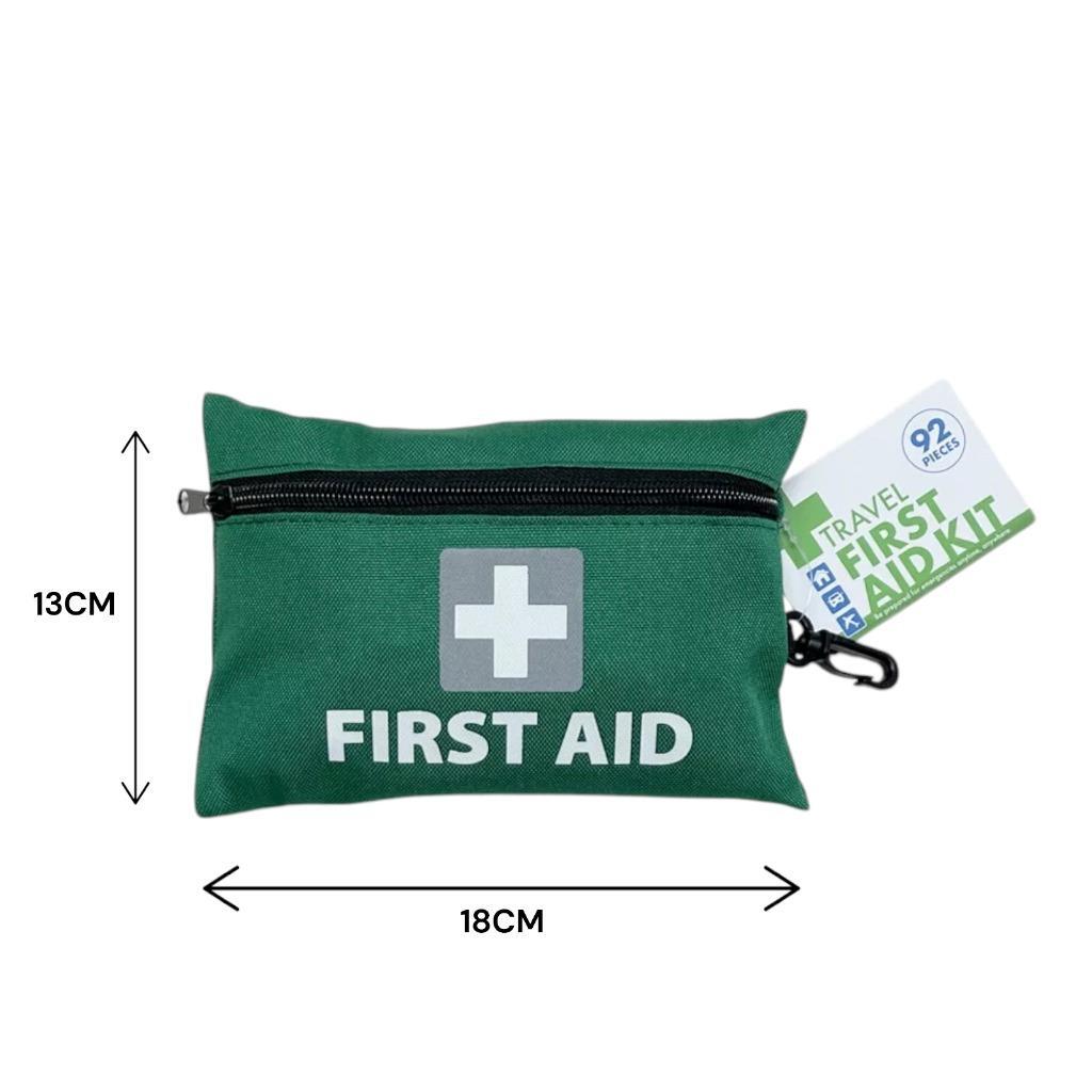 92 Pcs First Aid Kit Survival Bag for Travel, Camping, Hiking, Emergency Use