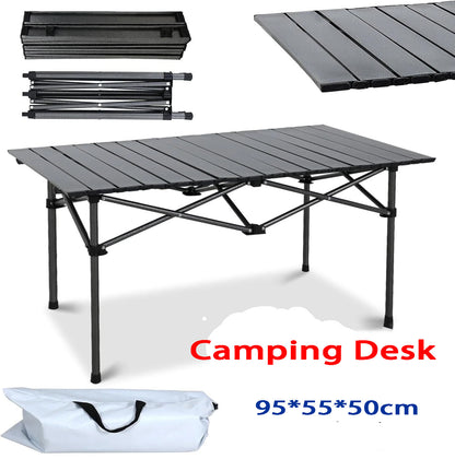 Outdoor Camping Folding Table Picnic Tables Aluminium Portable BBQ Desk AU