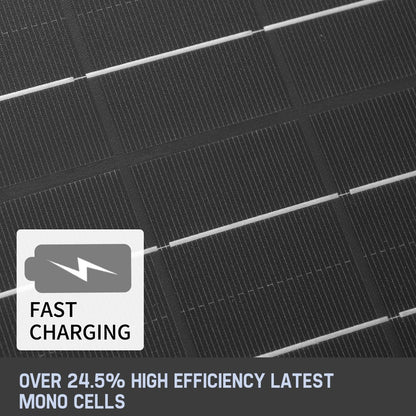 MOBI Solar Blanket 250W Mono 12V Folding Solar Panel Kit 5M Cable Dual USB