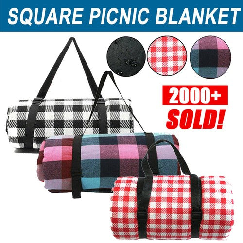 3mx3m Large Picnic Blanket Mat Premium Cashmere Rug Waterproof Outdoor